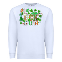 White st.patricks one lucky cna  nurse Premium Sweatshirt - BarkalooDesign