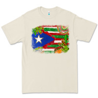 Bone Mexico and Puerto Rico flag Premium Tee - texasbilliewilder