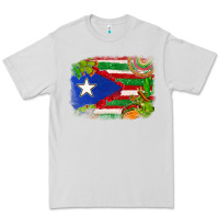 Dove Grey Mexico and Puerto Rico flag Premium Tee - texasbilliewilder