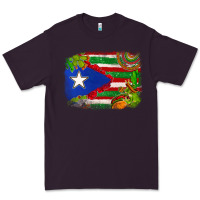 Plum Mexico and Puerto Rico flag Premium Tee - texasbilliewilder