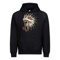 Black indian headress Urban Hoodie - AdoDesignShop