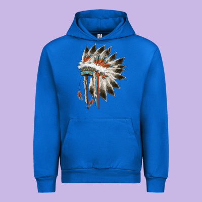 Indian Headress Urban Hoodie Designed By Adodesignshop