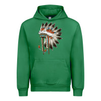 Emerald indian headress Urban Hoodie - AdoDesignShop
