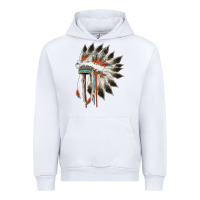 White indian headress Urban Hoodie - AdoDesignShop