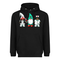 African American Nurse Gnomies Medical Gnomies Heavyweight Hoodie | Teevron