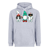 Heather Grey african american nurse gnomies medical gnomies Heavyweight Hoodie - BarkalooDesign