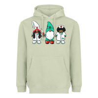 Matcha african american nurse gnomies medical gnomies Heavyweight Hoodie - BarkalooDesign
