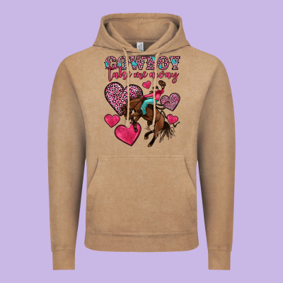 Cowboy Take Me Away Vintage Hoodie Designed By Oliviacreatesart