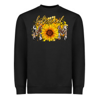 Black blessed mom sunflower Heavyweight Sweatshirt - RacoonDesign