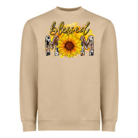 Mushroom blessed mom sunflower Heavyweight Sweatshirt - RacoonDesign