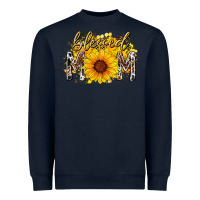 Navy blessed mom sunflower Heavyweight Sweatshirt - RacoonDesign