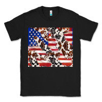 Black cowhide amerikan flag Classic Tee - TumblerDesignByShophia