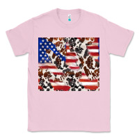 Bubblegum Pink cowhide amerikan flag Classic Tee - TumblerDesignByShophia