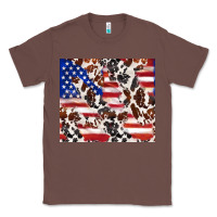 Chestnut cowhide amerikan flag Classic Tee - TumblerDesignByShophia