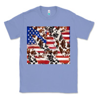 Colony Blue cowhide amerikan flag Classic Tee - TumblerDesignByShophia