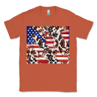 Copper cowhide amerikan flag Classic Tee - TumblerDesignByShophia