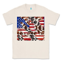 Natural cowhide amerikan flag Classic Tee - TumblerDesignByShophia