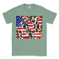 Sage cowhide amerikan flag Classic Tee - TumblerDesignByShophia