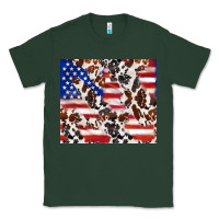 Sports Green cowhide amerikan flag Classic Tee - TumblerDesignByShophia