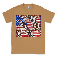 Toasted Coconut cowhide amerikan flag Classic Tee - TumblerDesignByShophia