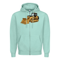 Seafoam bulldozer Zipper Hoodie - Artiststas