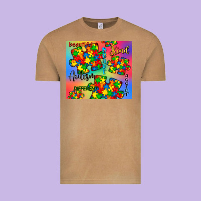 Autism Puzzle Piece Vintage Tee Designed By Cowgirlartshop