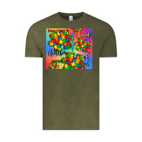 Vintage Olive autism puzzle piece Vintage Tee - CowGirlArtShop