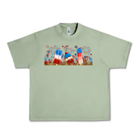 Oil Green fourth of july popsicle Urban Heavy Tee - RanaPortraitStore