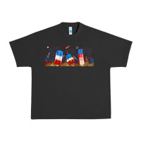 Pigment Black fourth of july popsicle Urban Heavy Tee - RanaPortraitStore