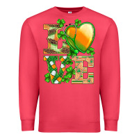 Cardinal st.patricks nurse love heart stethoscope Premium Sweatshirt - BarkalooDesign