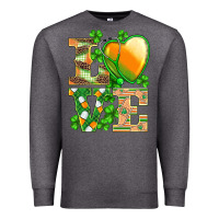Charcoal Heather st.patricks nurse love heart stethoscope Premium Sweatshirt - BarkalooDesign