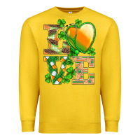 Lemon st.patricks nurse love heart stethoscope Premium Sweatshirt - BarkalooDesign