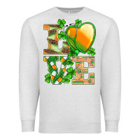 Oatmeal Heather st.patricks nurse love heart stethoscope Premium Sweatshirt - BarkalooDesign