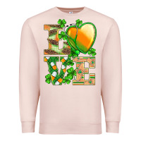 Pale Pink st.patricks nurse love heart stethoscope Premium Sweatshirt - BarkalooDesign