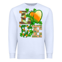 White st.patricks nurse love heart stethoscope Premium Sweatshirt - BarkalooDesign