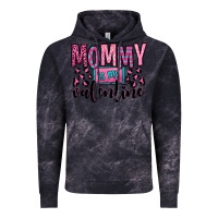 Cloud Black mommy is my valentine Vintage Hoodie - OliviaCreatesArt