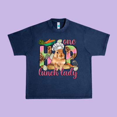 One Hip Lunch Lady Easter Day Urban Heavy Tee Designed By Howdyjamesfarm