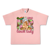 Salmon One hip lunch lady Easter Day Urban Heavy Tee - HowdyJamesFarm