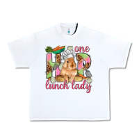 White One hip lunch lady Easter Day Urban Heavy Tee - HowdyJamesFarm