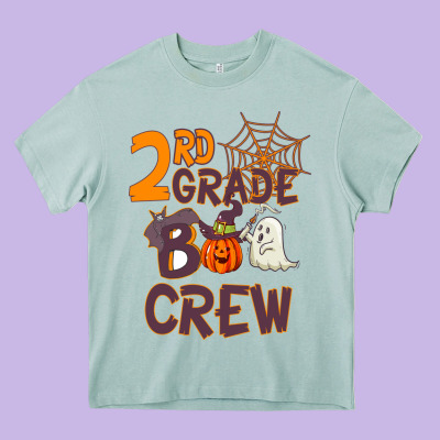2rd Grade Boo Crew Heavy Core Tee Designed By Bettercallsaul