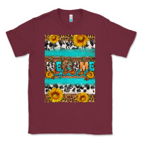 Burgundy Welcome fall Classic Tee - Artiststas