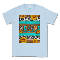Dusty Blue Welcome fall Classic Tee - Artiststas