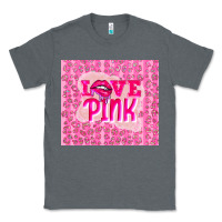Charcoal Heather love pink Classic Tee - TumblerDesignByShophia