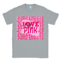Heather Grey love pink Classic Tee - TumblerDesignByShophia