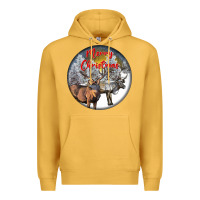 Mustard mule buck deer christmas Premium Hoodie - LillyAllenDesigns