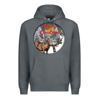Rock mule buck deer christmas Premium Hoodie - LillyAllenDesigns