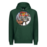 Sports Green mule buck deer christmas Premium Hoodie - LillyAllenDesigns