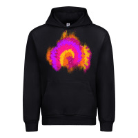 Black tie dye glitter patch Urban Hoodie - AdoDesignShop