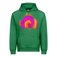 Emerald tie dye glitter patch Urban Hoodie - AdoDesignShop