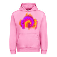 Fuchsia Pink tie dye glitter patch Urban Hoodie - AdoDesignShop